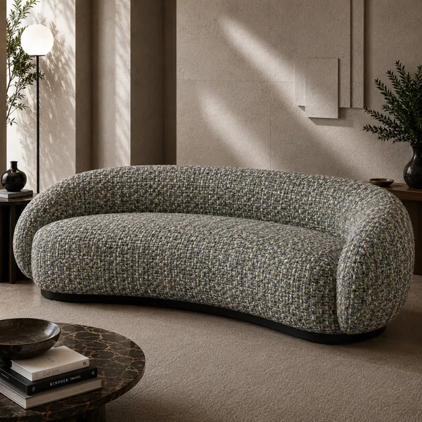 Beige Blue Basket Weave Woven Fabric Texture back
