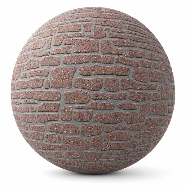 Reddish Brown Porous Stone Masonry Texture