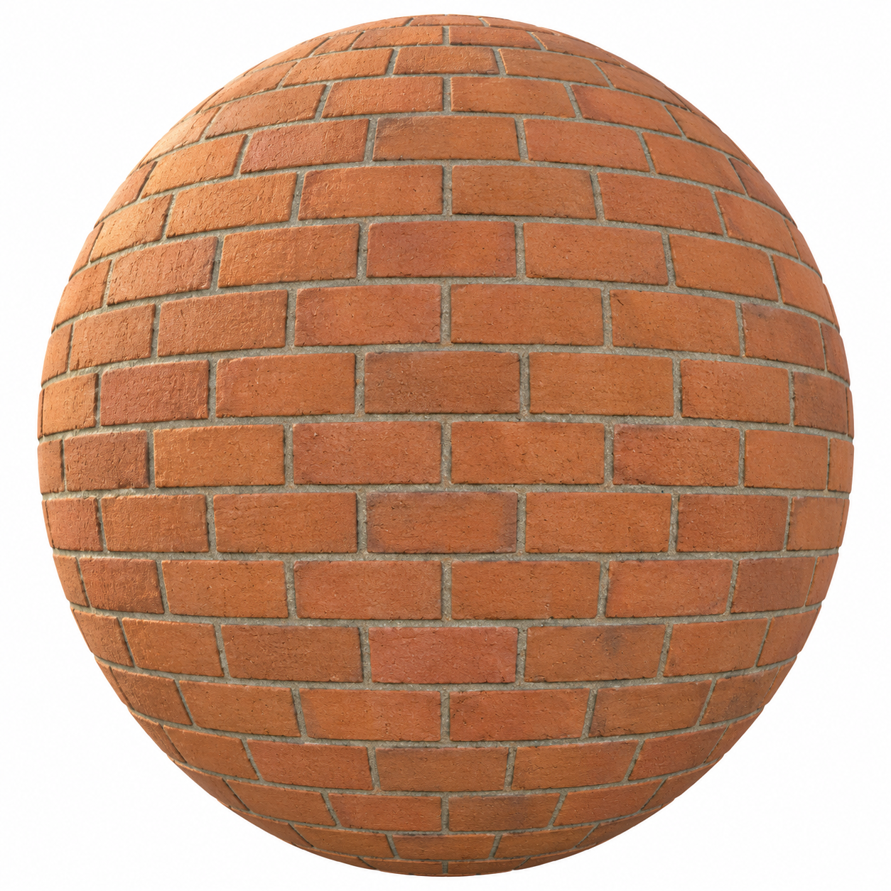 Warm Terracotta Orange Running Bond Stone Brick Texture