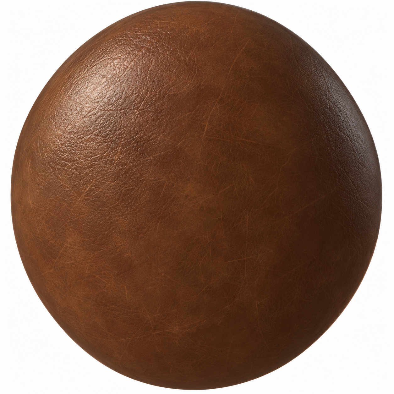 Warm Cognac Distressed Grain Leather Texture