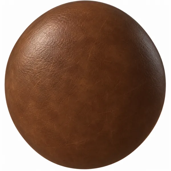 Warm Cognac Distressed Grain Leather Texture