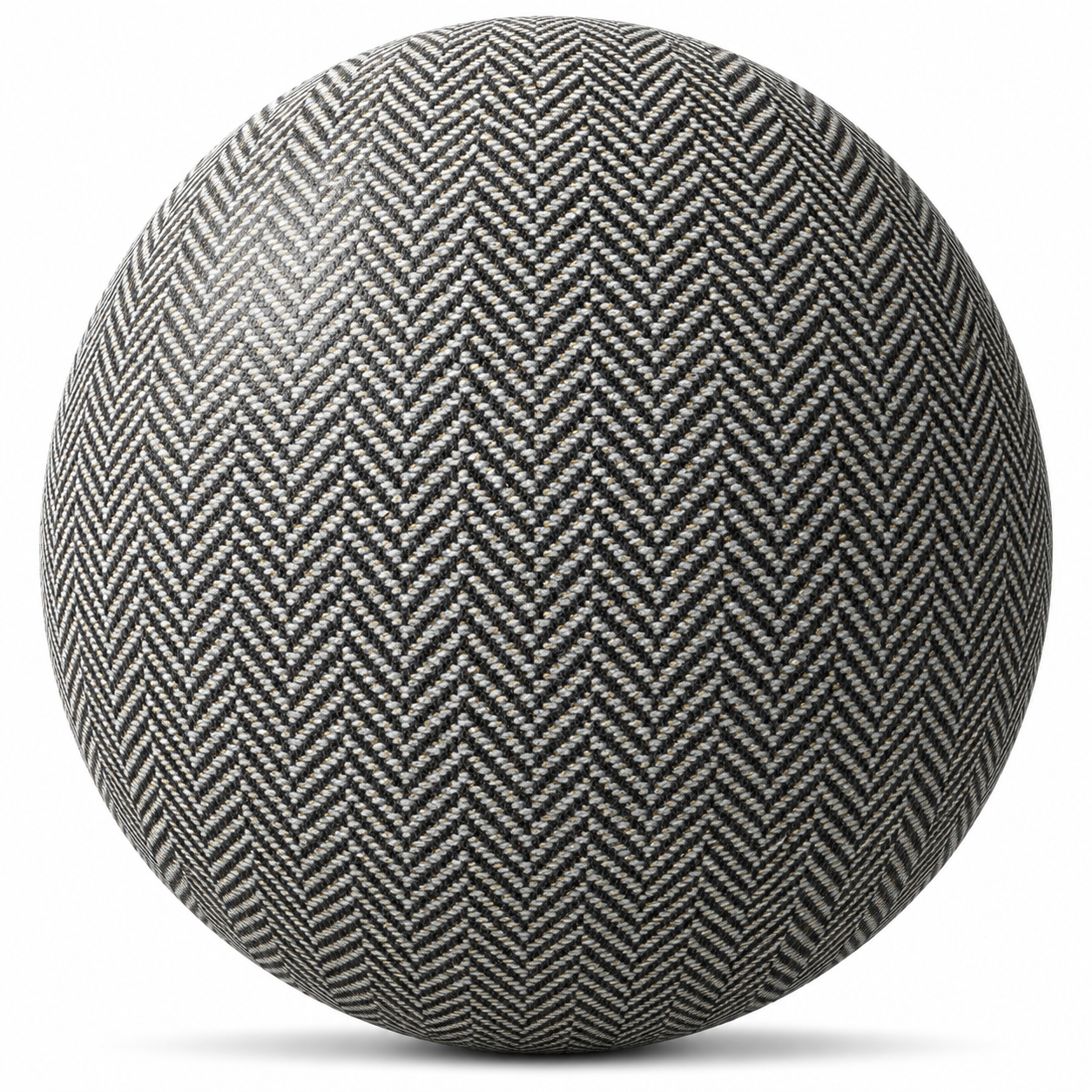 Bold Herringbone Weave Black White Fabric Texture 1