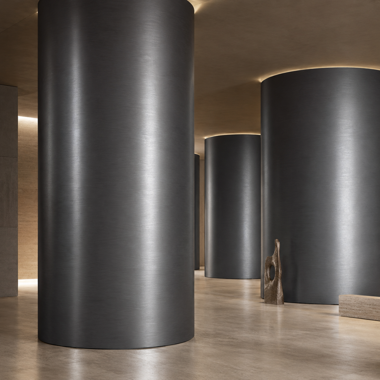 Dark Graphite Satin Brushed Metal Texture 2