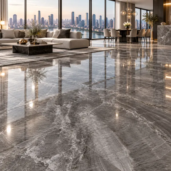 Smoky Taupe Layered Vein Stone Ceramic Texture back