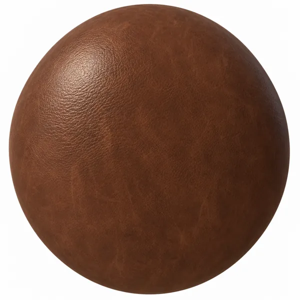 Warm Chestnut Fine Grain Leather Texture