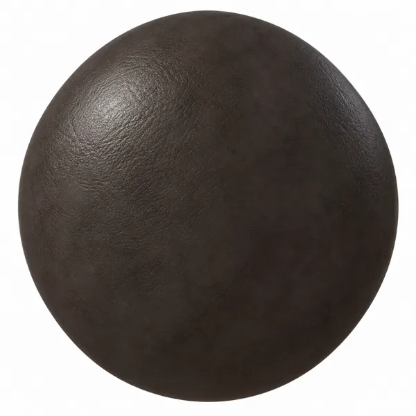 Dark Espresso Brown Fine Grain Leather Texture