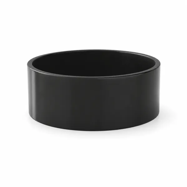 Black Round Freestanding Bathtub – Deep Cylindrical Bowl 3D Model