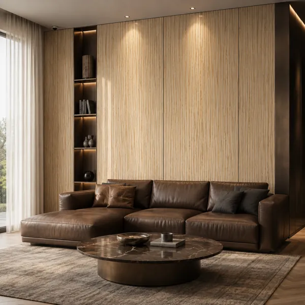 Light Beige Linear Grain Wood Texture back