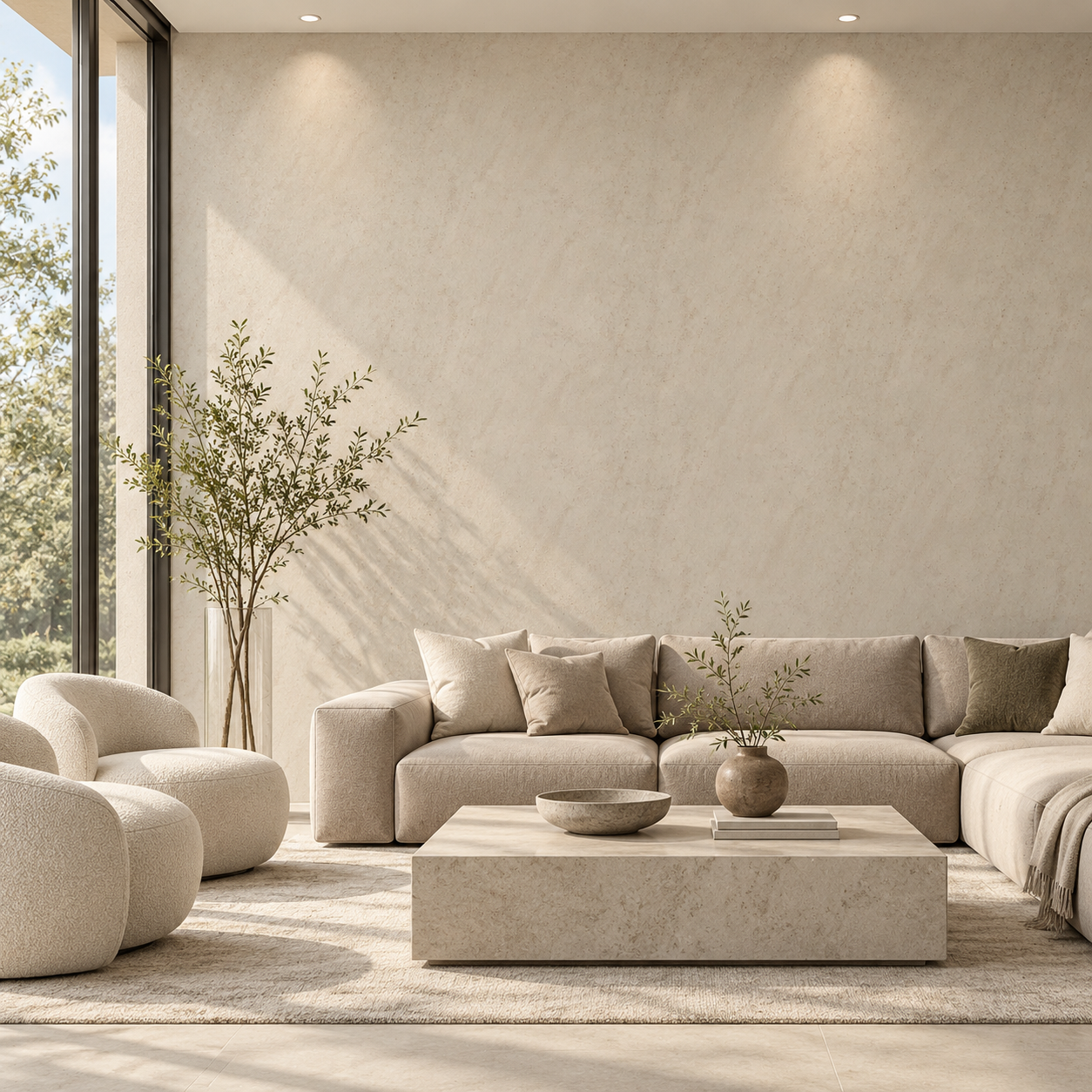 Light Beige Fine Mottled Plaster Texture 2