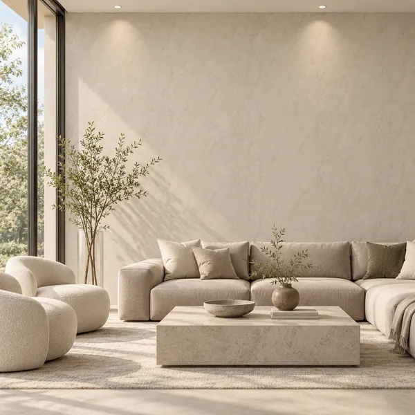 Light Beige Fine Mottled Plaster Texture back