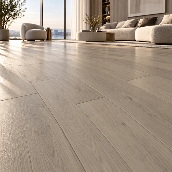 Light Greige Fine Grain Plank Parquet Texture back