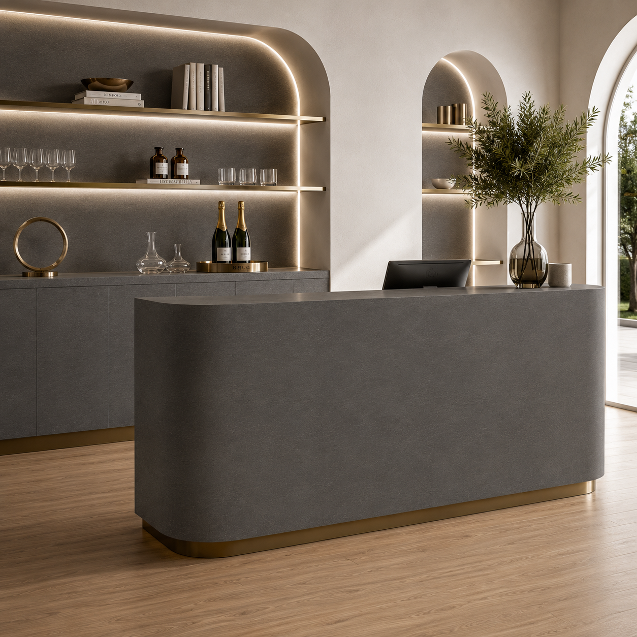 Fine Grain Dark Gray Marble Texture 2