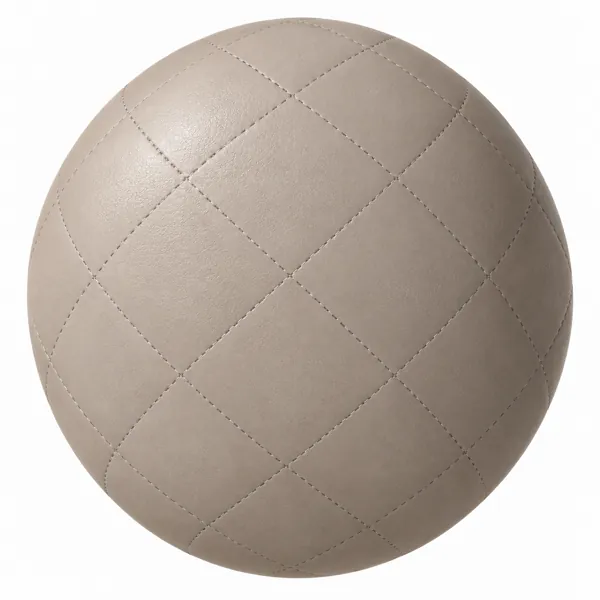 Warm Beige Diamond Quilted Leather Texture