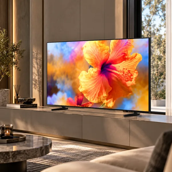 Slim Bezel Flat Screen TV 3D Model back