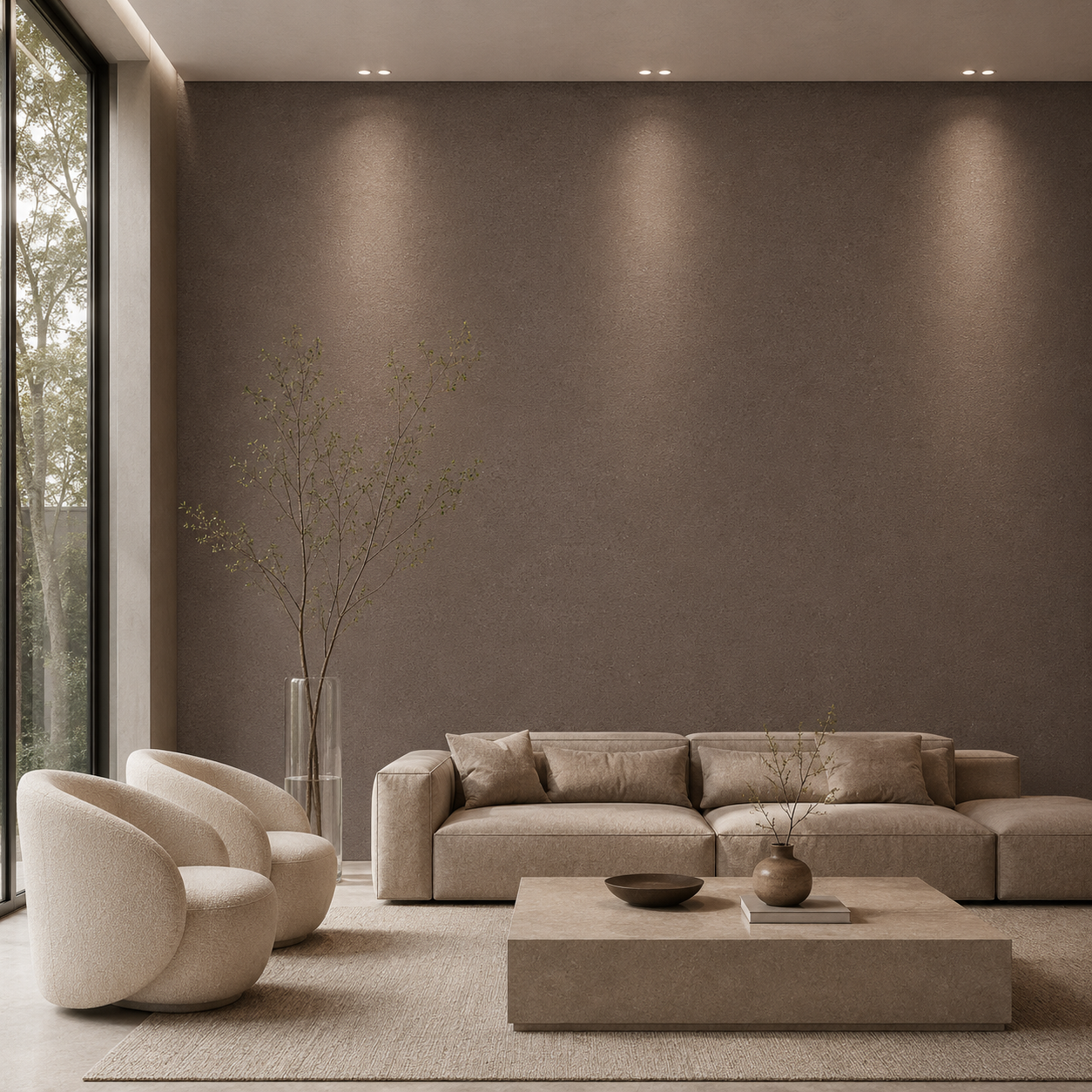 Dark Taupe Fine Grain Plaster Texture 2