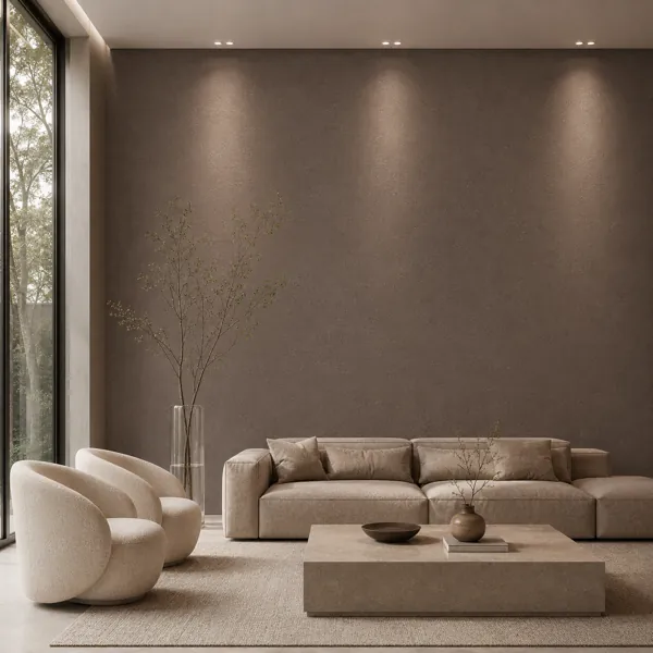 Dark Taupe Fine Grain Plaster Texture back