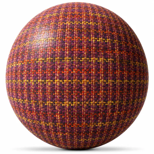 Purple and Orange Plaid Woven Fabric Texture