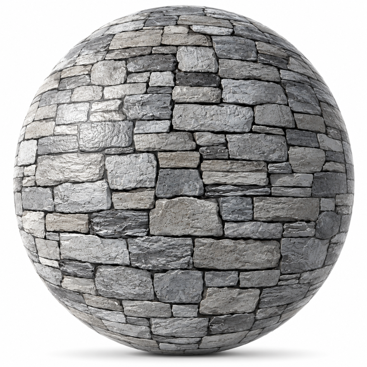 Mixed Grey Stacked Stone Texture 1