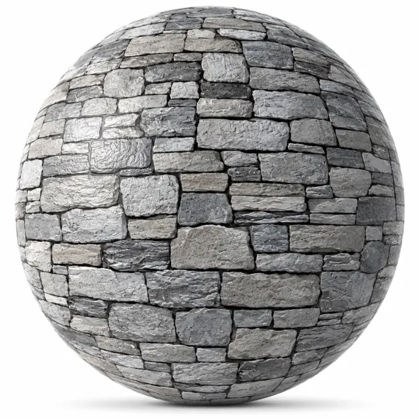 Mixed Grey Stacked Stone Texture