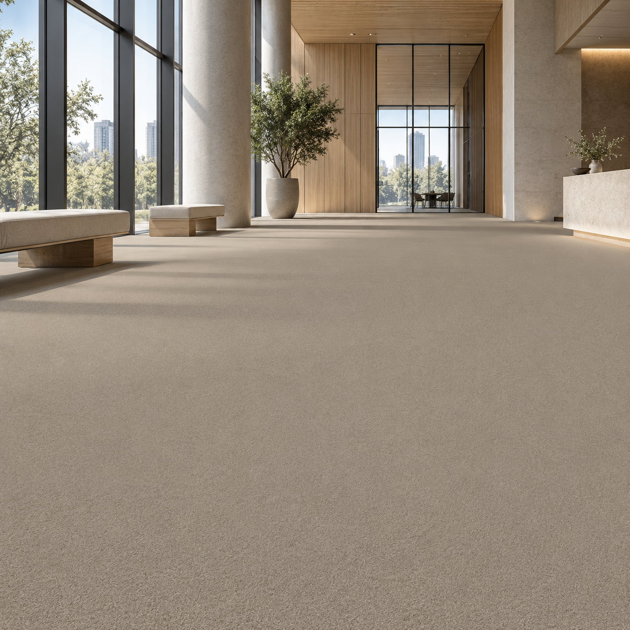 Warm Greige Fine Low-Pile Carpet Texture 2