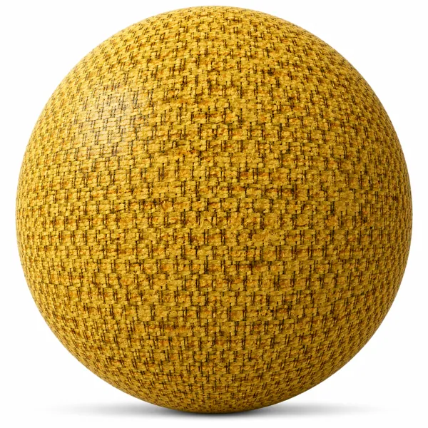 Chunky Basket Weave Mustard Yellow Fabric Texture