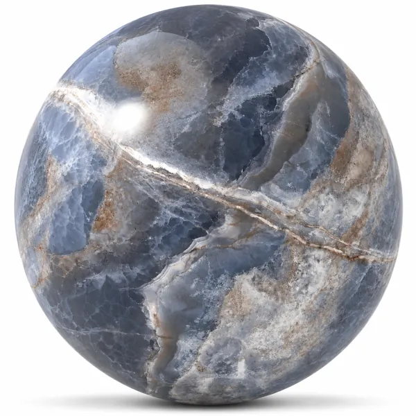 Blue Grey Crystal Vein Ceramic Texture
