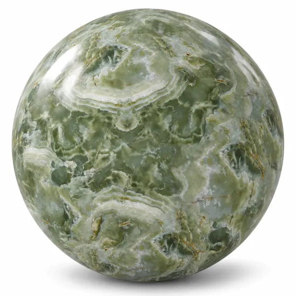 Sage Green Cloudy Banded Onyx Marble Texture