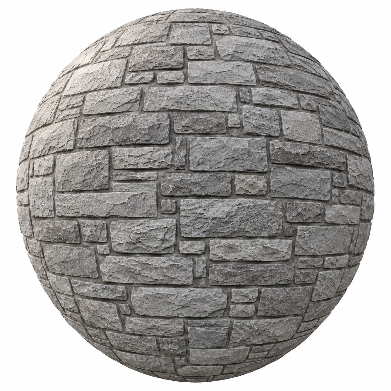 Ash Gray Rough Cut Stacked Stone Wall Texture 1