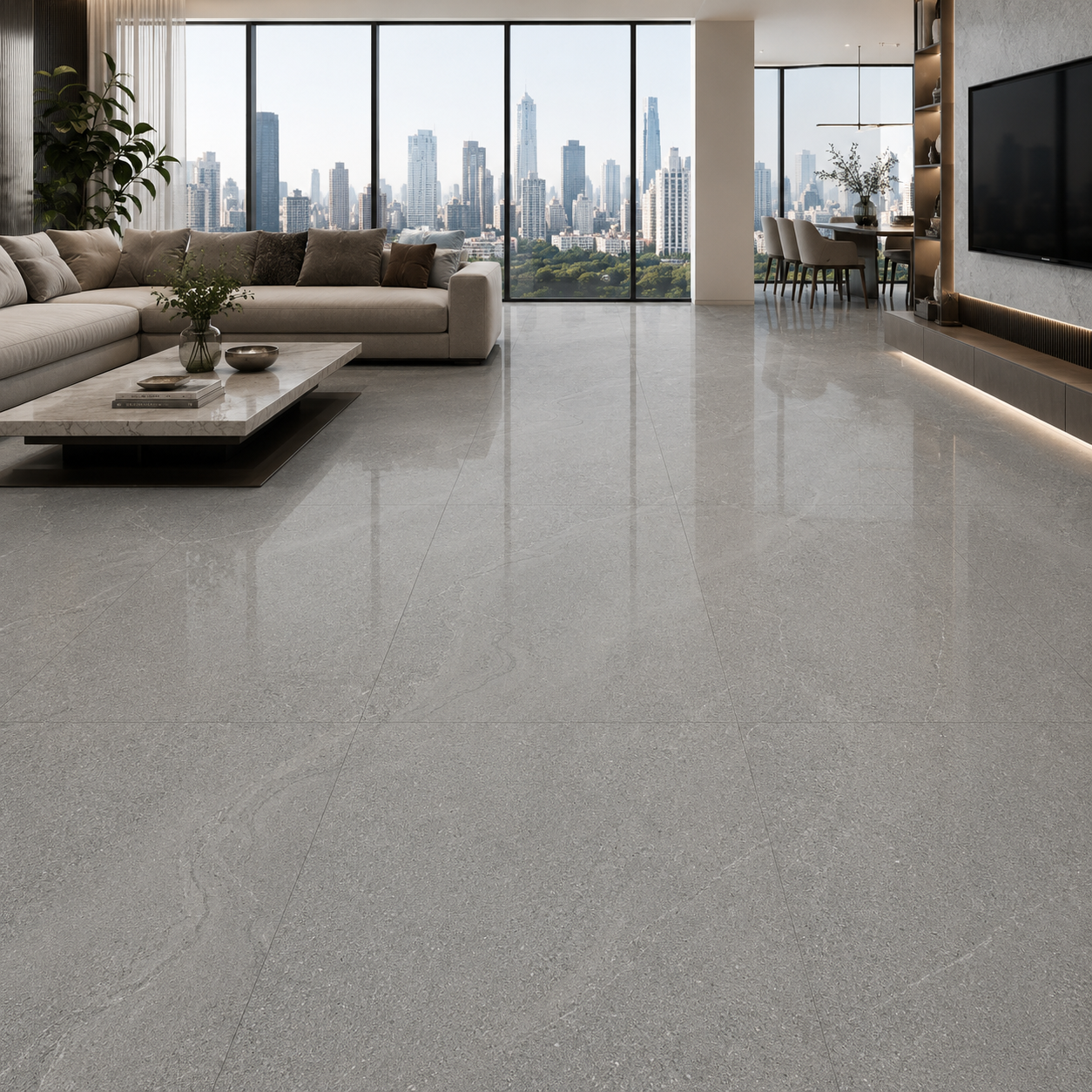 Cool Gray Fine Speckled Flow Ceramic Texture 2