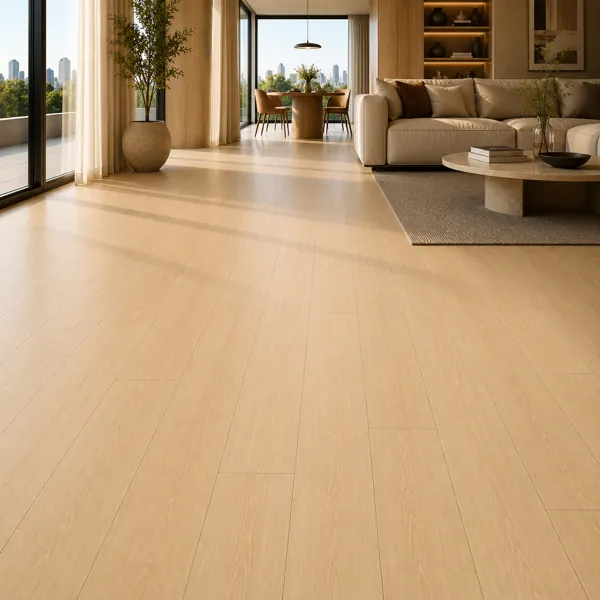 Pale Golden Clean Grain Plank Parquet Texture back