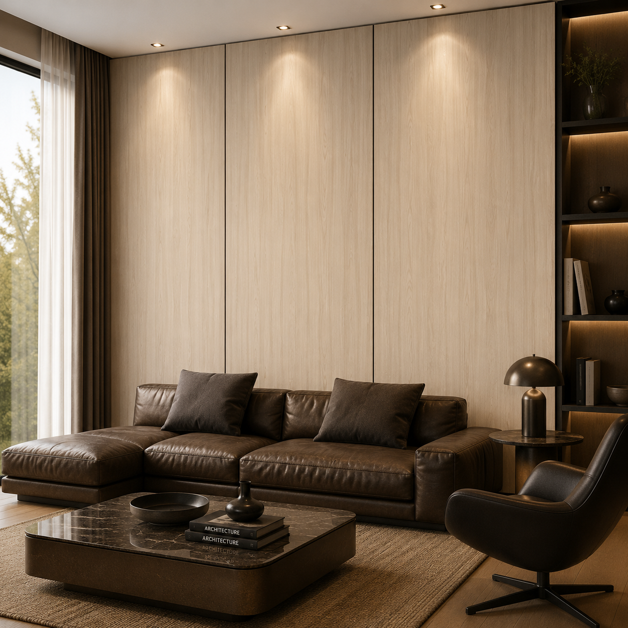 Pale Cream Fine Linear Grain Natural Wood Texture 2