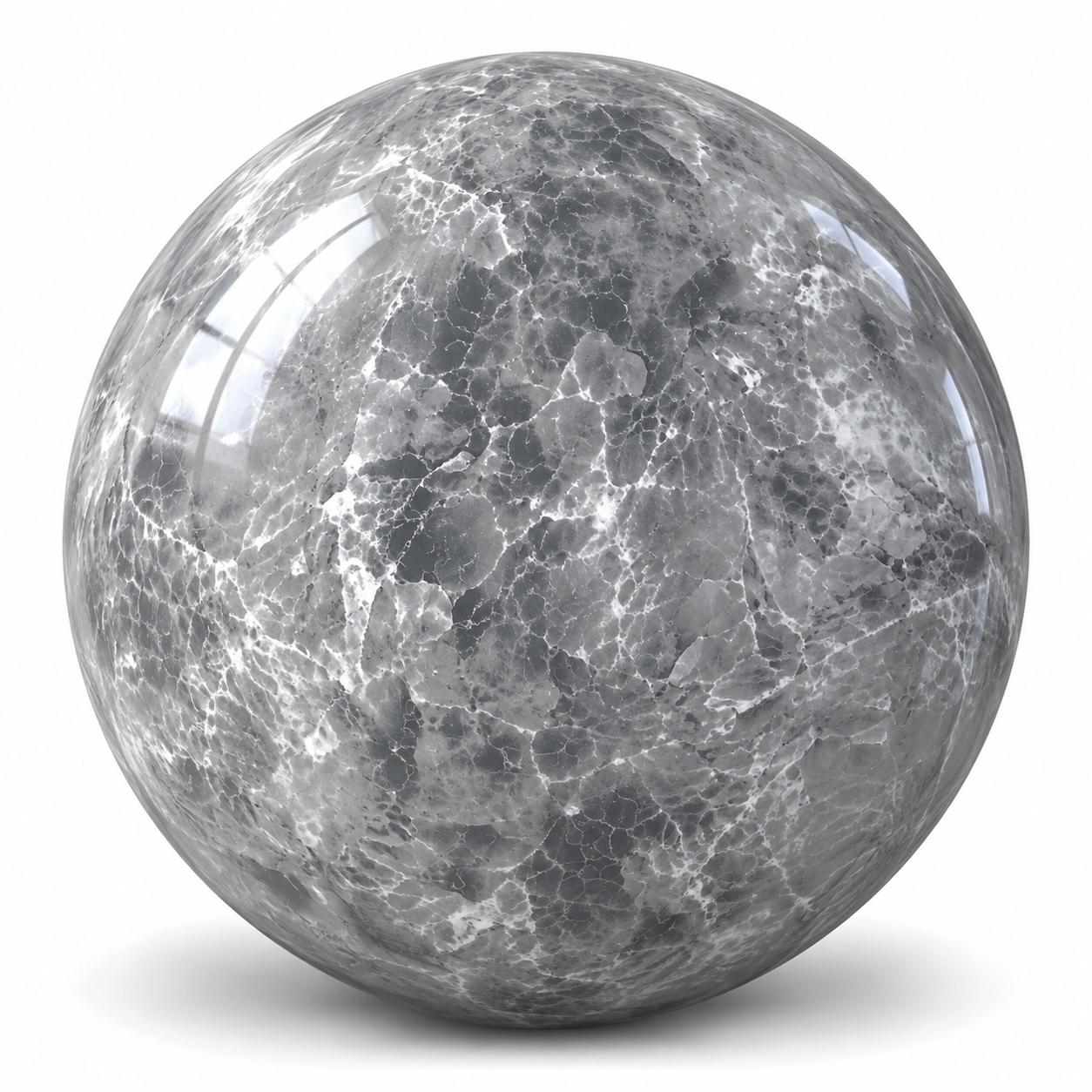 Smoky Grey Crystalline Web Veined Ceramic Texture