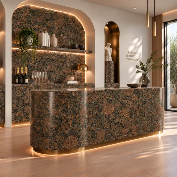 Rust Brown Black Clustered Mineral Marble Texture back