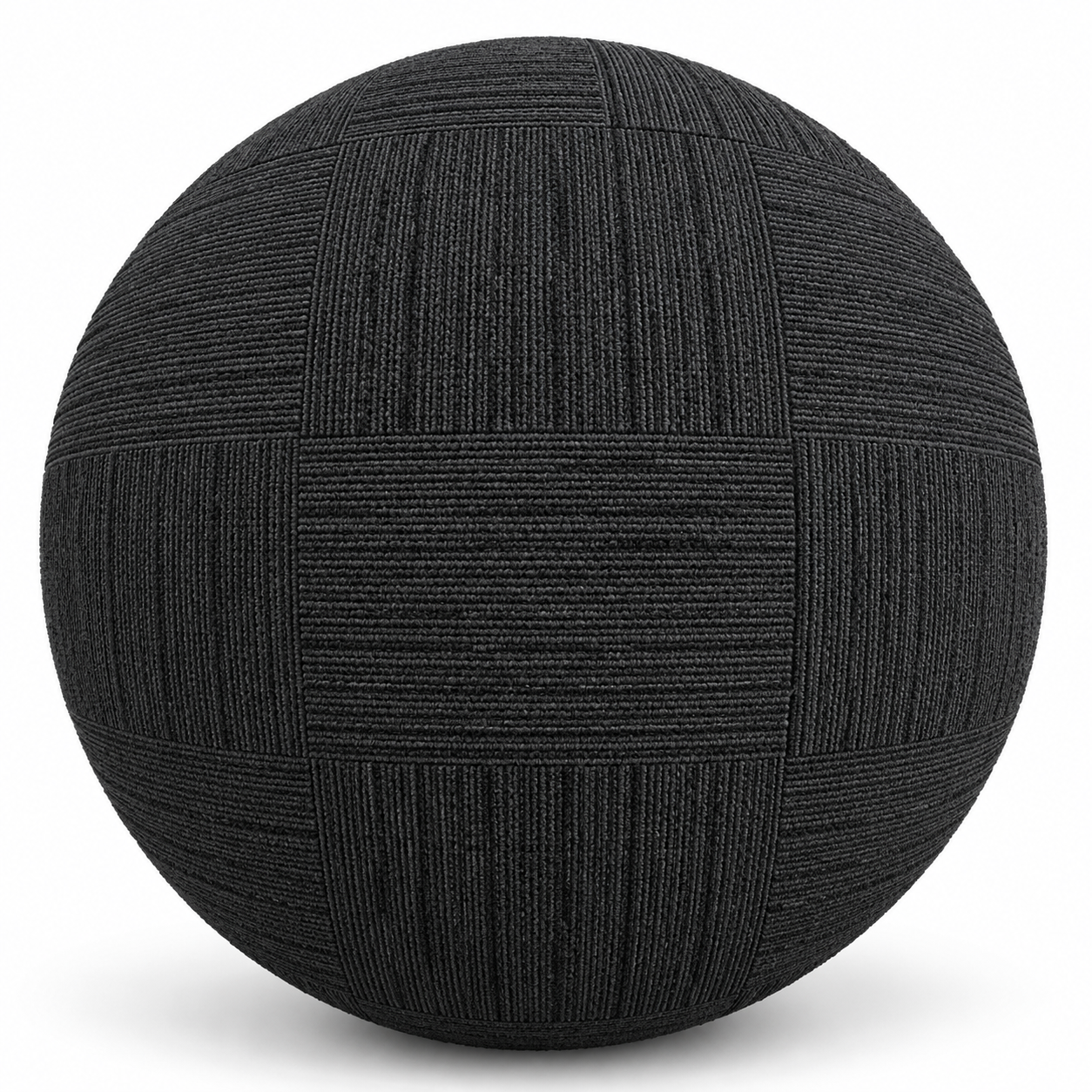 Charcoal Black Modular Ribbed Carpet Tile Texture 1