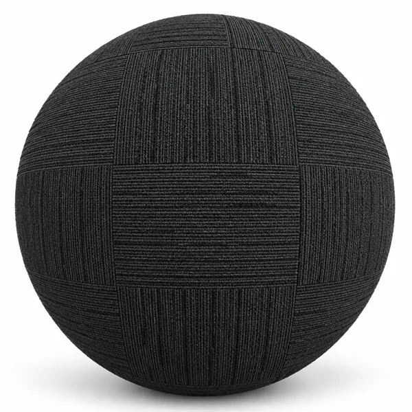 Charcoal Black Modular Ribbed Carpet Tile Texture