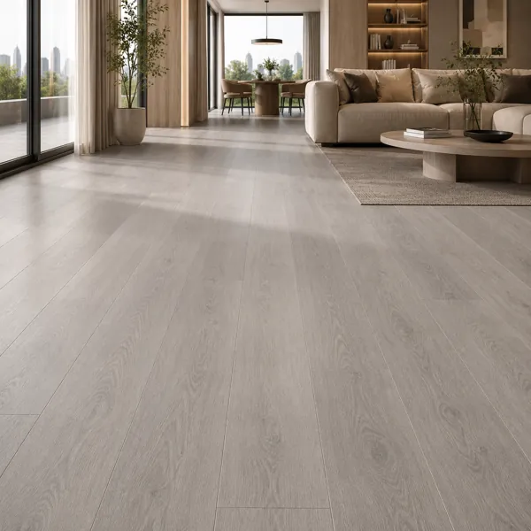 Pale Greige Wood Parquet – Soft Knot Grain Texture back