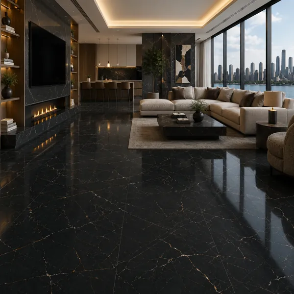 Black Ceramic Texture – Fine Gold White Vein Web Texture back
