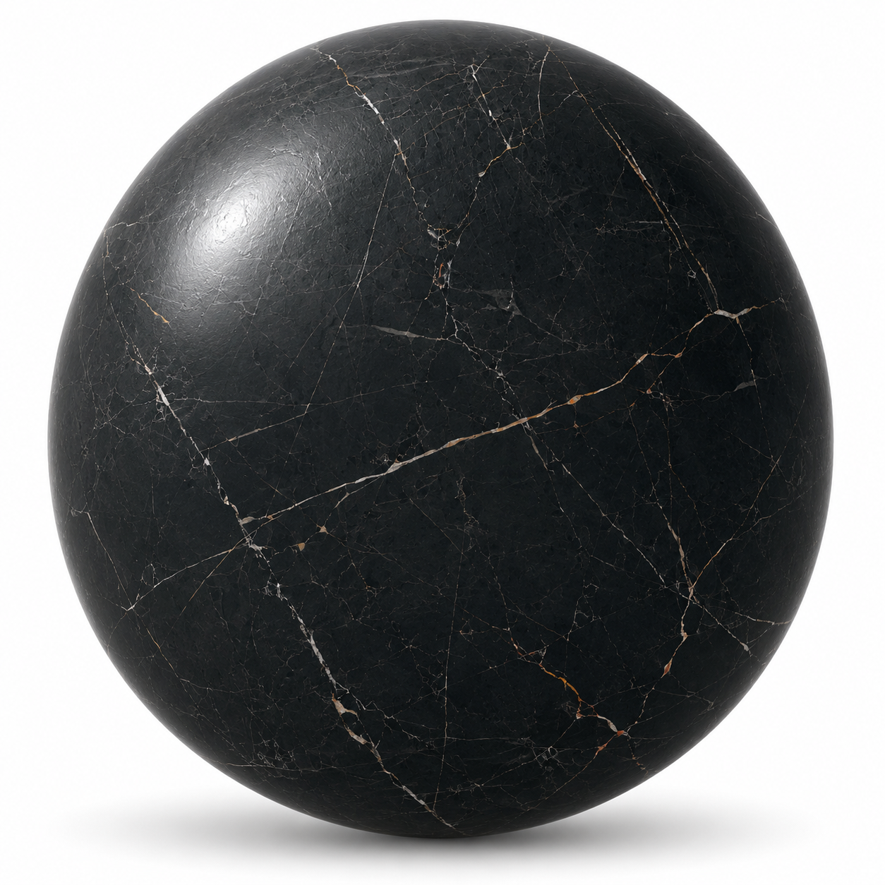 Black Ceramic Texture – Fine Gold White Vein Web Texture 1