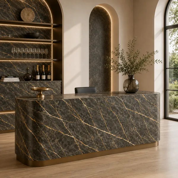Black Marble – Fine Gold Vein Network back