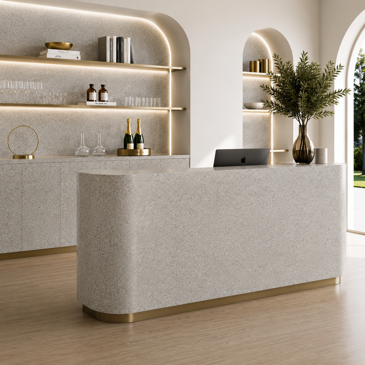 Light Beige Speckled Marble Texture 2