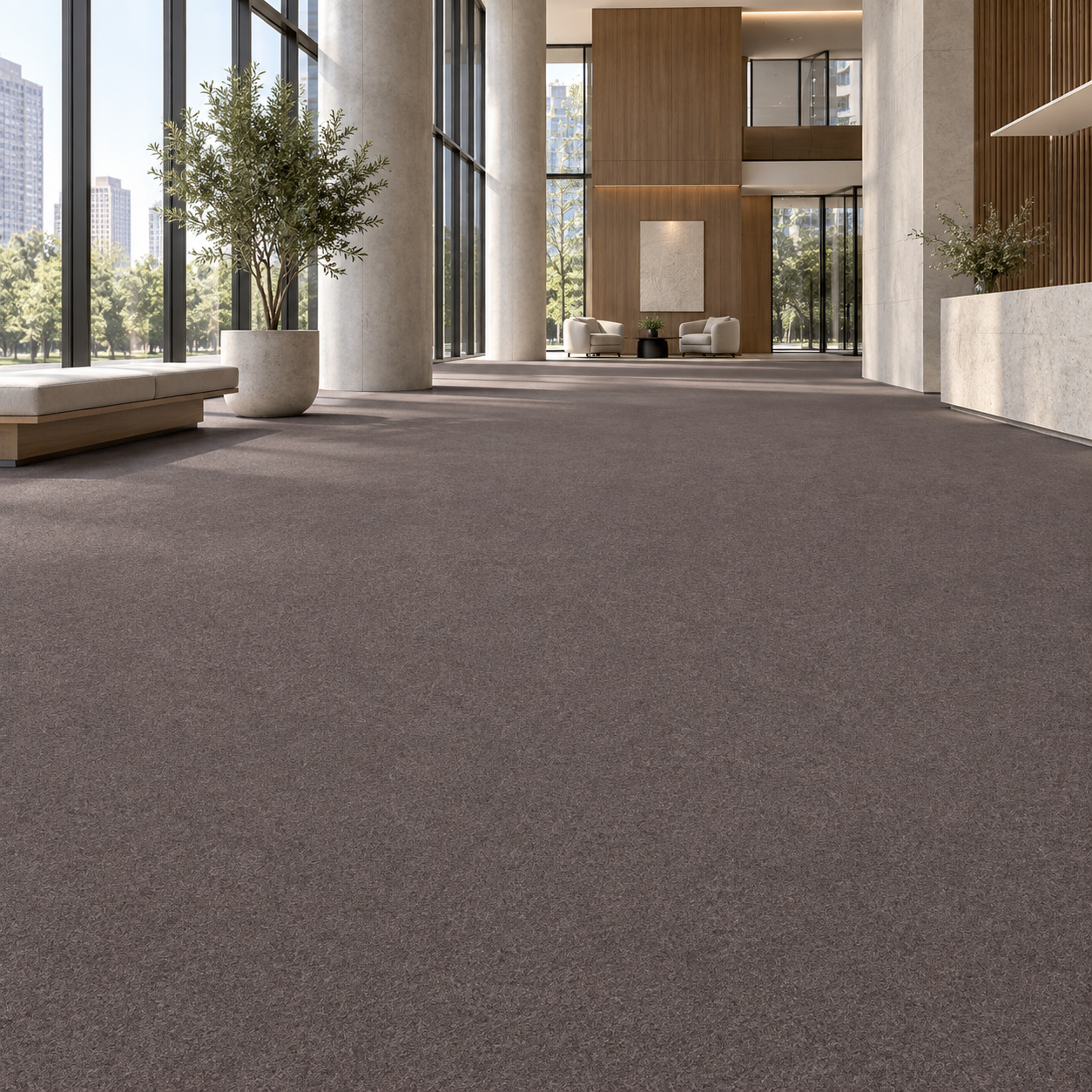 Muted Taupe Grey Fine Pile Carpet Texture 2