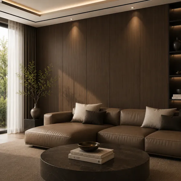 Fine Straight Grain Dark Walnut Wood Texture back