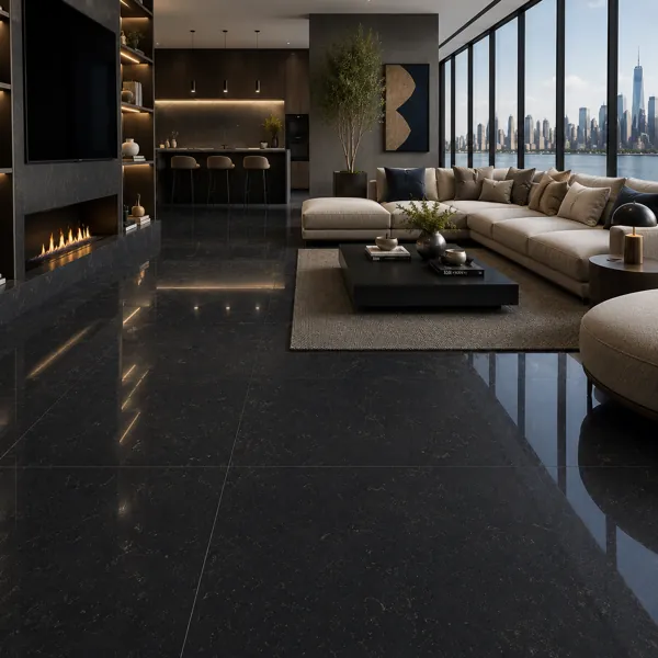 Black Ceramic Texture – Fine Speckled Soft Gloss Texture back