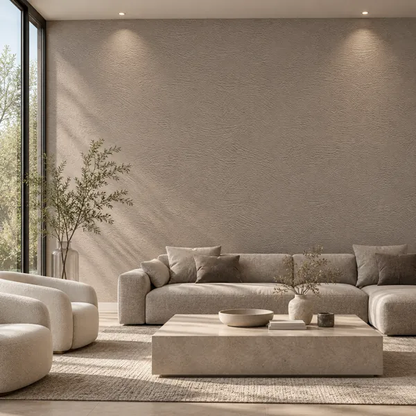 Warm Greige Fine Arc Plaster Texture back
