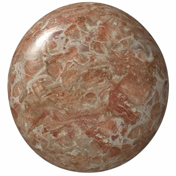 Terracotta Breccia Cream Vein Marble Texture
