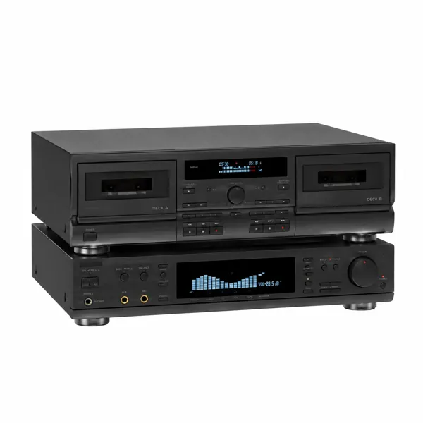 Dual Cassette Deck Stereo System 3D Model