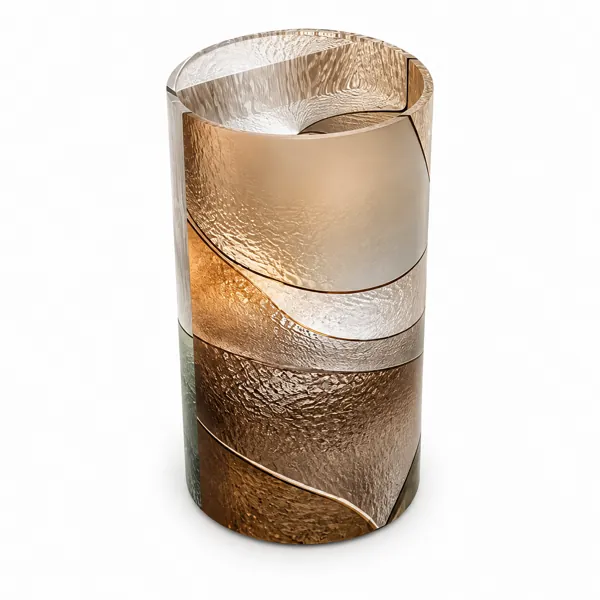 Bronze Sculptural Cylindrical Pedestal Washbasin 3D Model