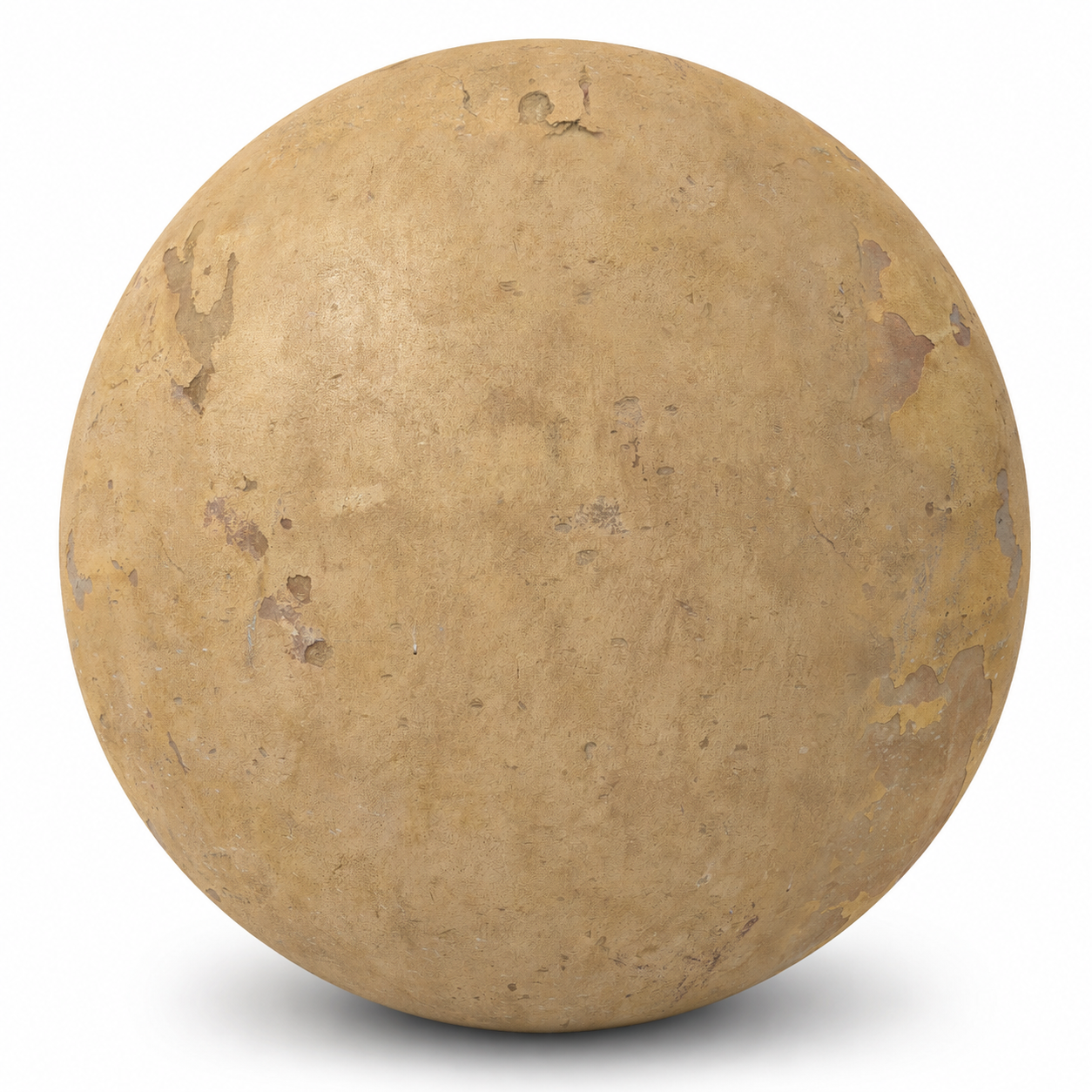 Warm Ochre Beige Peeling Weathered Plaster Texture 1