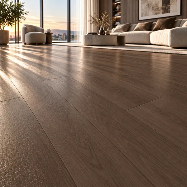 Dark Walnut Brown Fine Linear Grain Parquet Texture back