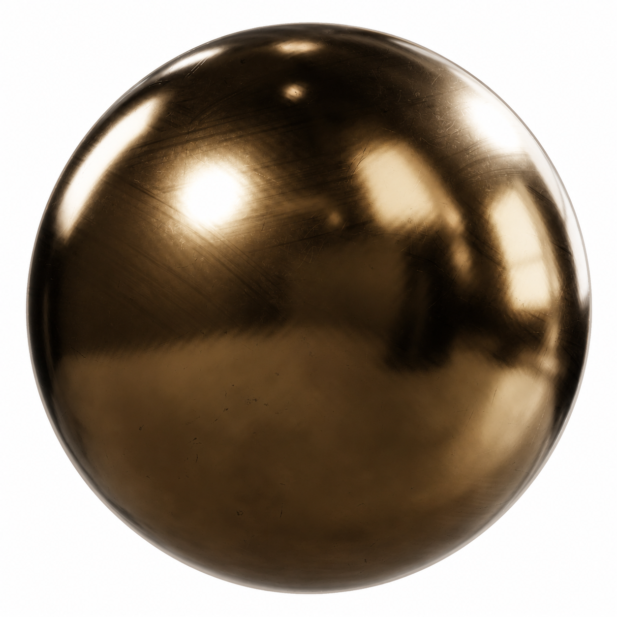 Dark Antique Bronze Polished Metal Texture 1